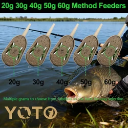 YOTO Alimentador de método para carpa ajustable con molde