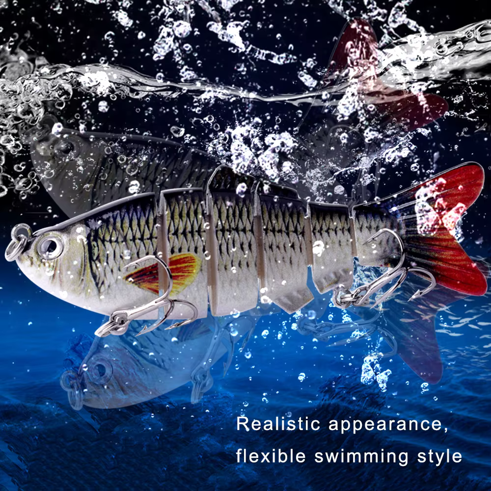 CCLTBA Swimbait Multi articulado 10cm 19,5g – Señuelo hundimiento para lubina - imagen 2