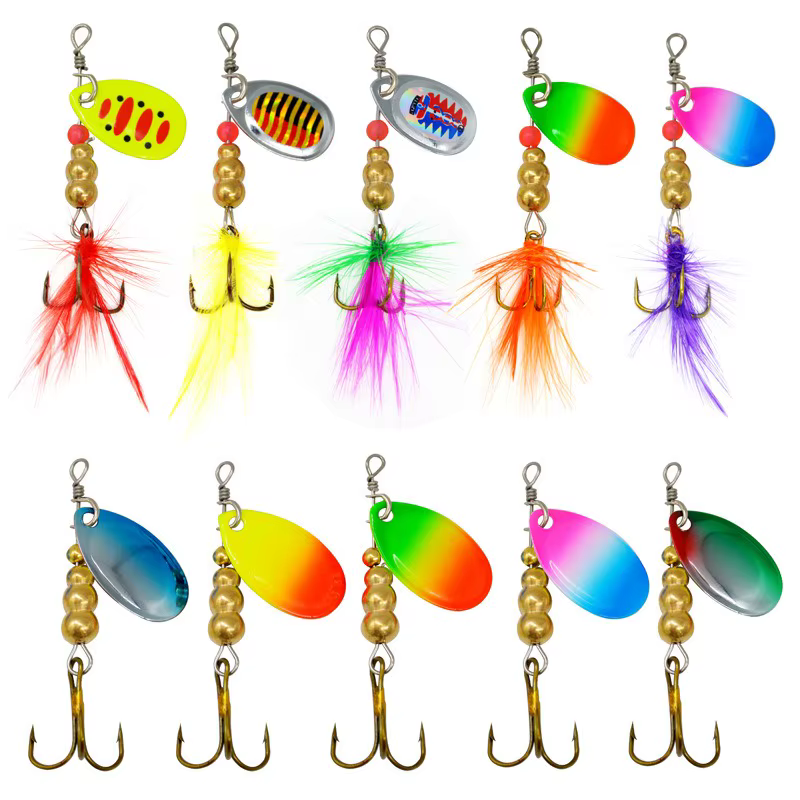 Spinner Mandarín para lubina con lentejuelas giratorias - imagen 3
