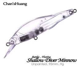 ChansHuang Señuelo Flotante Blanco para Pesca