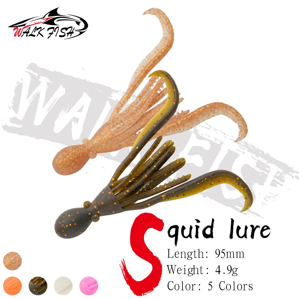 WALK FISH Señuelos de pulpo luminosos Jig para atún y calamar - imagen 5