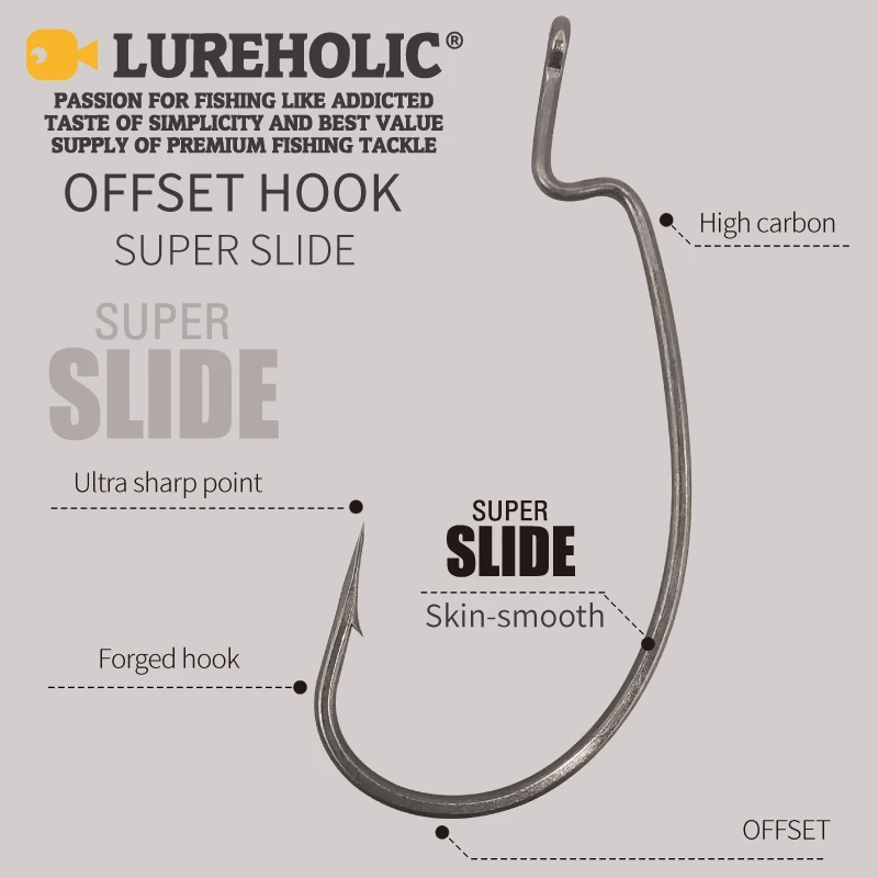 Anzuelo de gusano LUREHOLIC PTFE – Acero inoxidable - imagen 2
