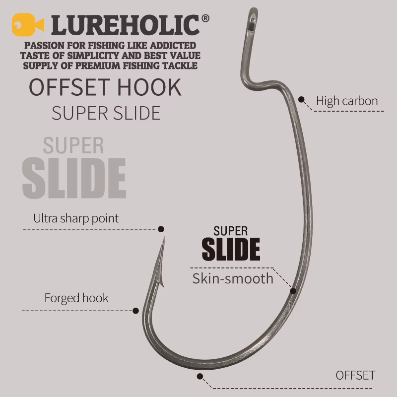 Anzuelo de gusano LUREHOLIC PTFE – Acero inoxidable - imagen 2