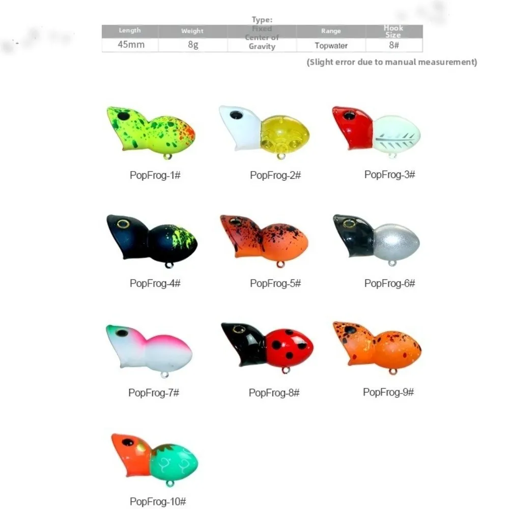 Señuelo Popper flotante de cuerpo duro para agua dulce compacto - imagen 3