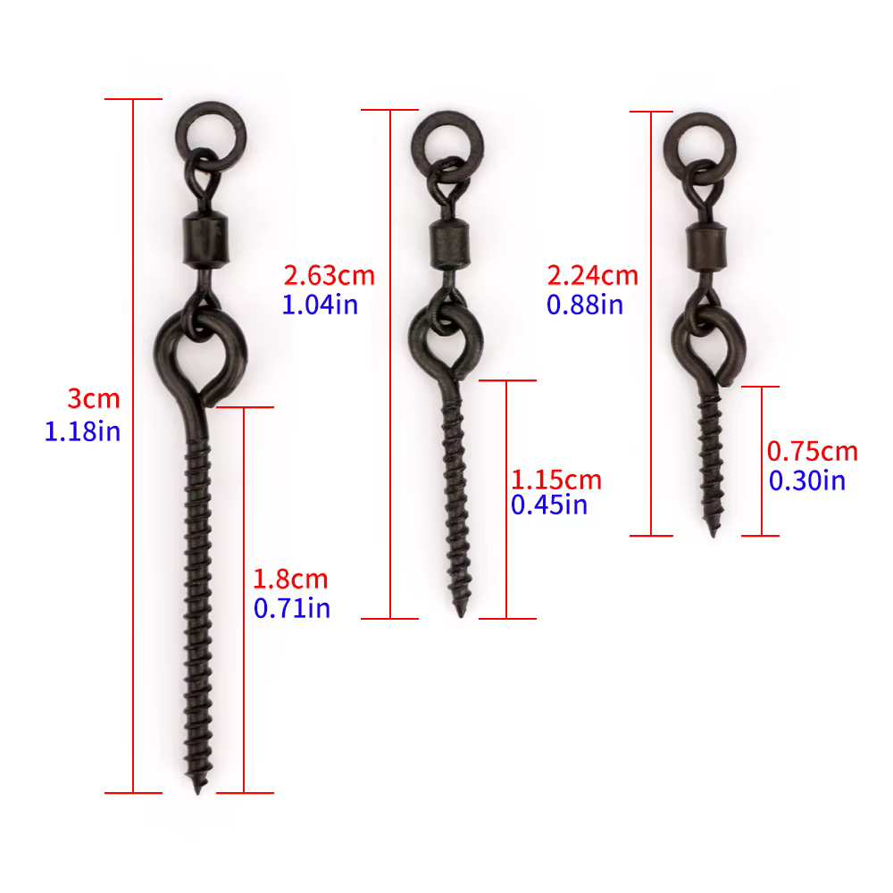 Hirisi Tornillo para Boilie con Giratorio – Ronnie Rig - imagen 4