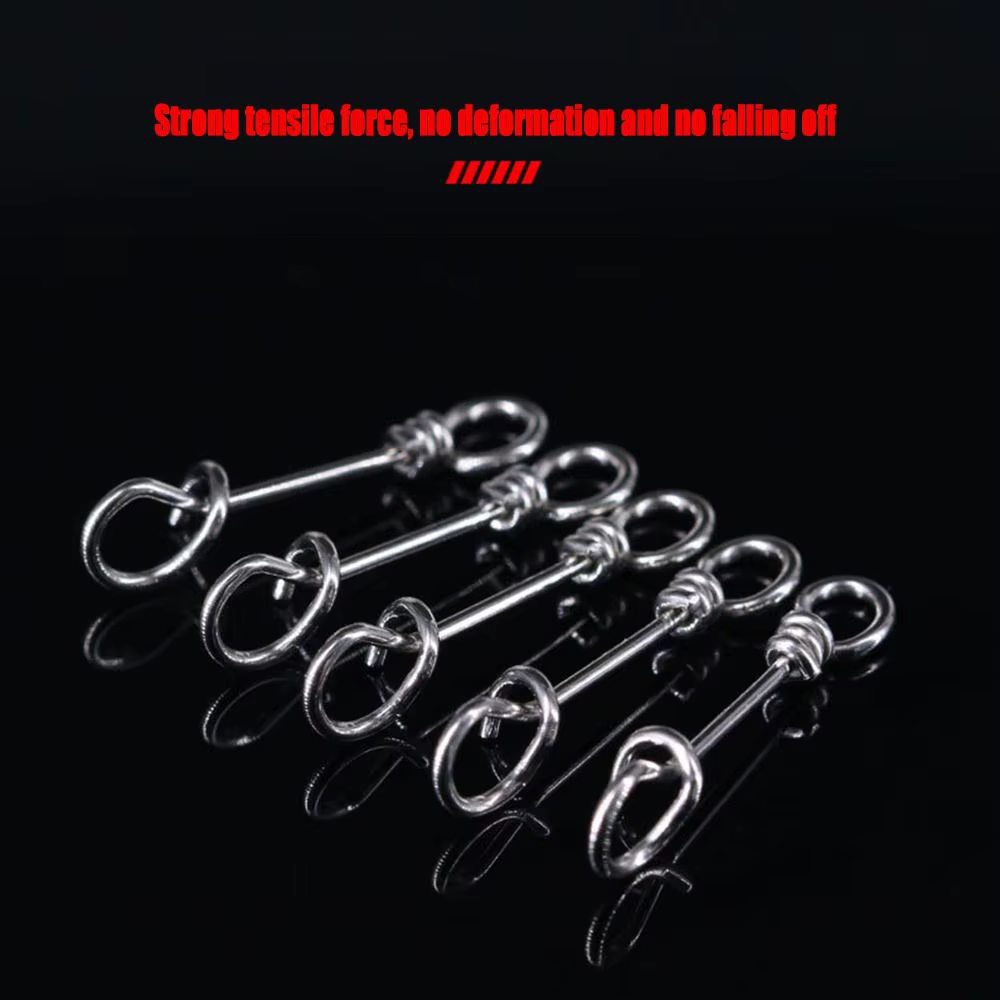 Fastach Clips giratorios de acero inoxidable - conexión rápida para pesca
