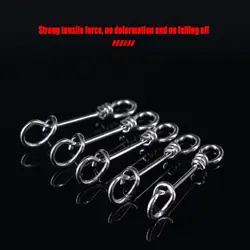 Fastach Clips giratorios de acero inoxidable - conexión rápida para pesca