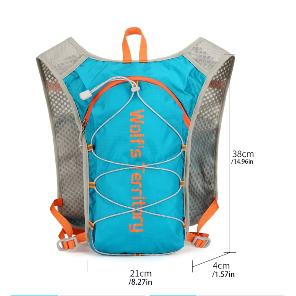 Chaleco reflectante impermeable para correr en uso