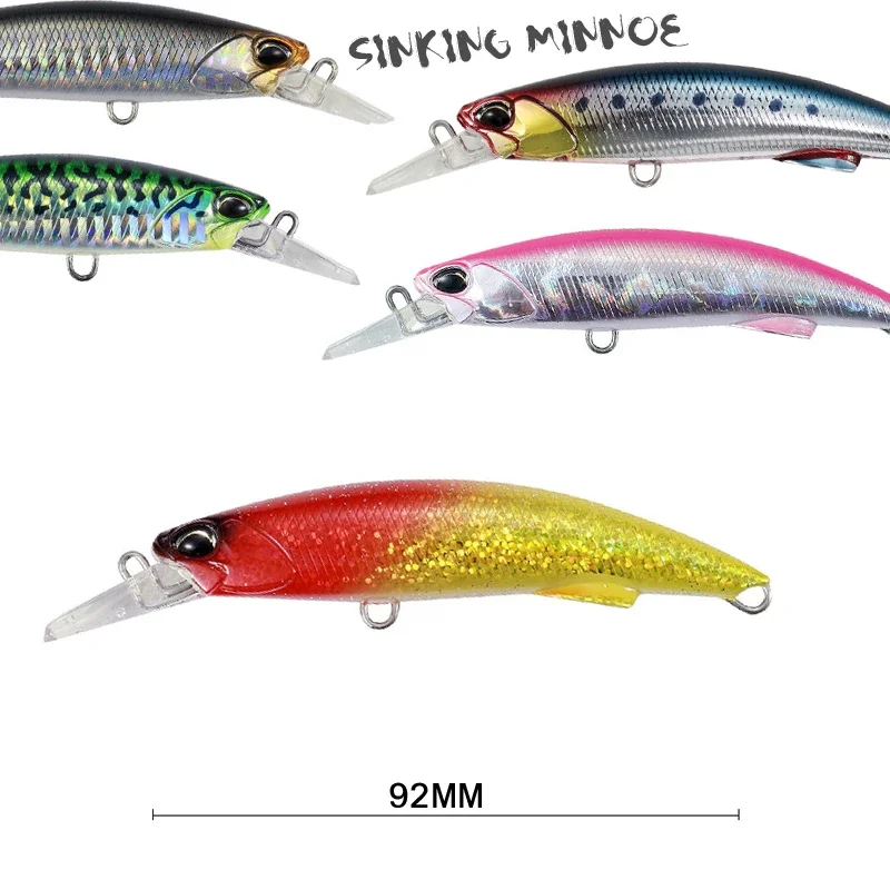 Señuelo Minnow biónico de lengua corta para pesca en mar - imagen 3