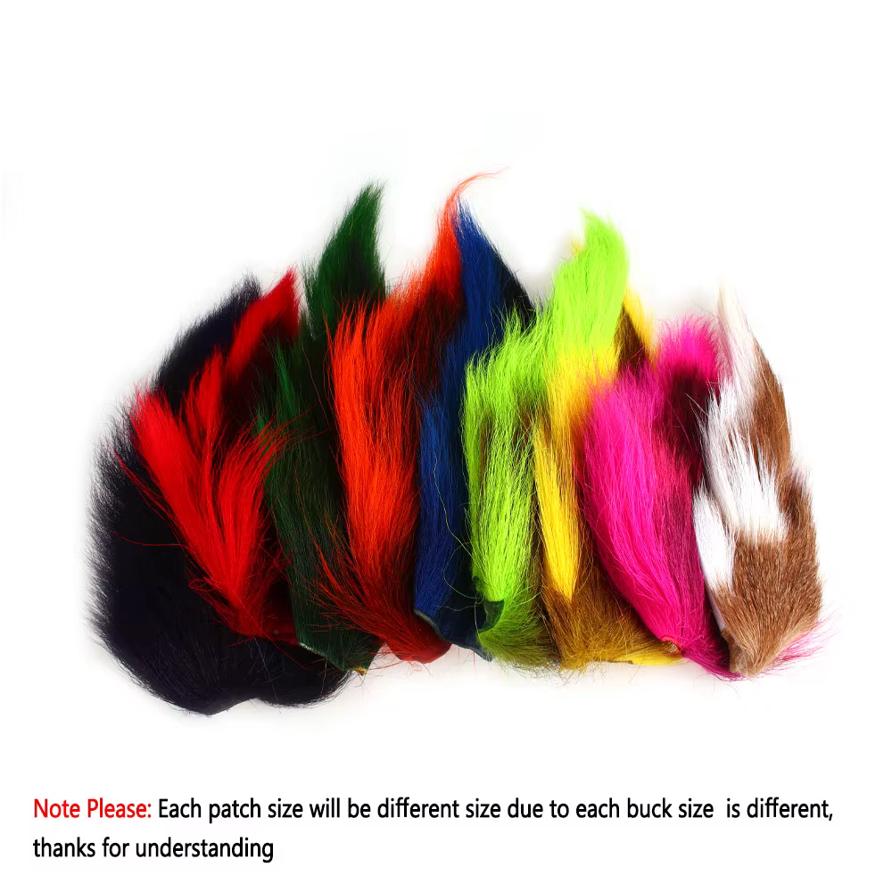 Bucktail teñido para señuelos de pesca