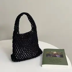 Bolso Bandolera Tejido a Mano Personalizado con Cuerda de Algodón