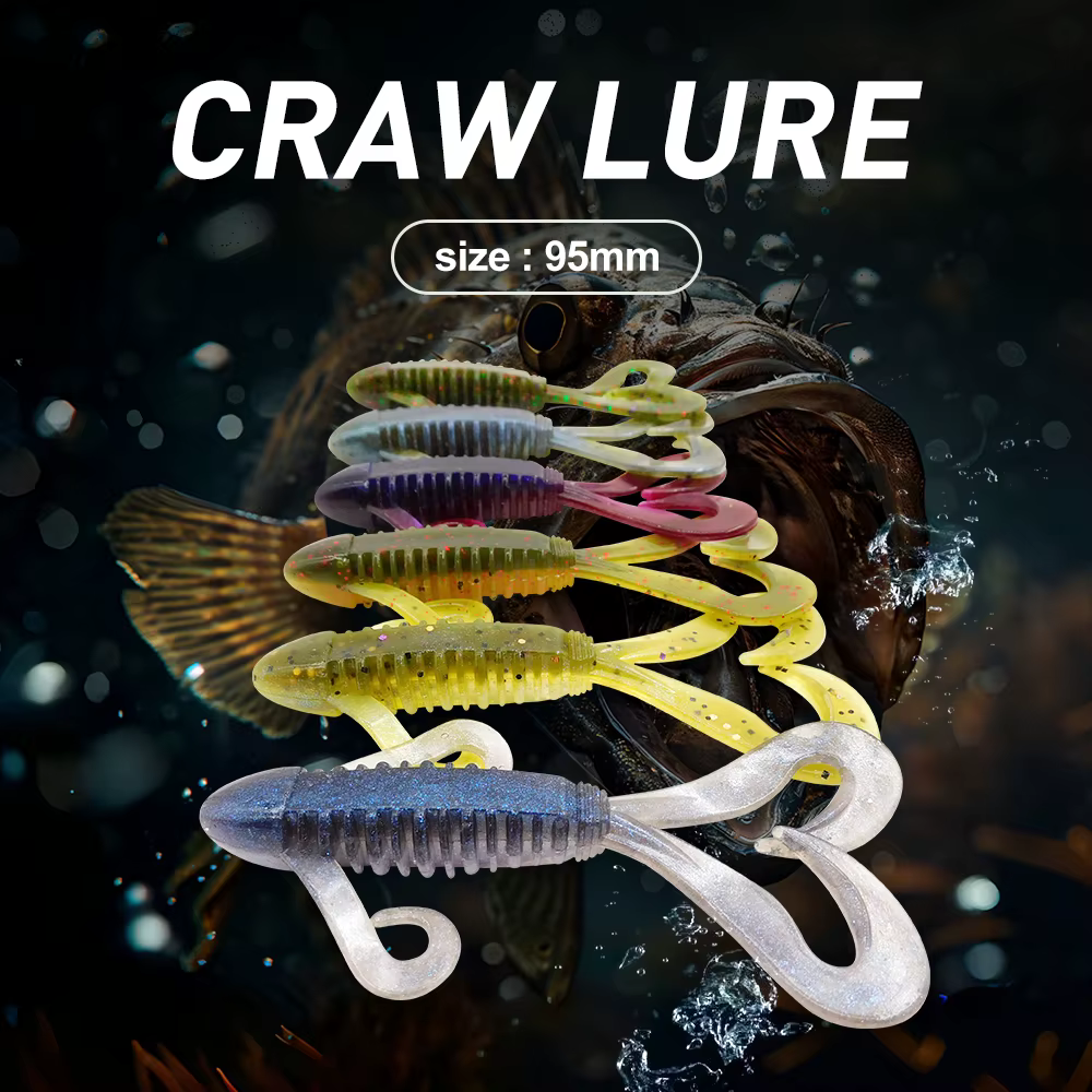 ESFISHING señuelo gusano suave oruga para lubina Lucio trucha - imagen 3