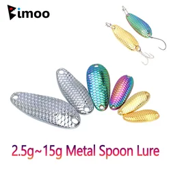 Bimoo Cucharas Metálicas para Trucha, Lucio y Perca – Cebo Giratorio