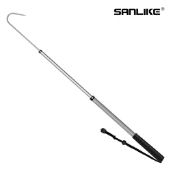 SANLIKE Anzuelo Pesca Telescópico – Inoxidable, Mango Antideslizante