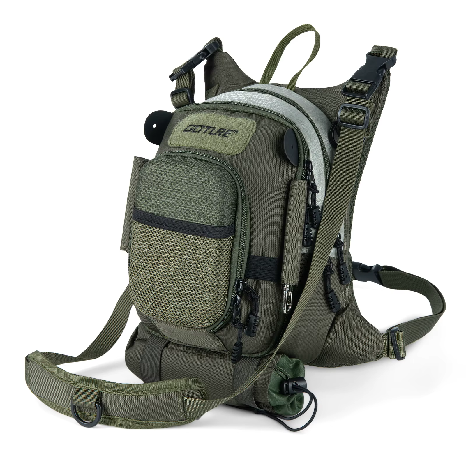 Goture Bolsa de pecho pesca mosca ultraligera con bolsillos - imagen 4