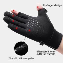 Guantes de pesca invierno impermeables – 2 dedos para clima frío