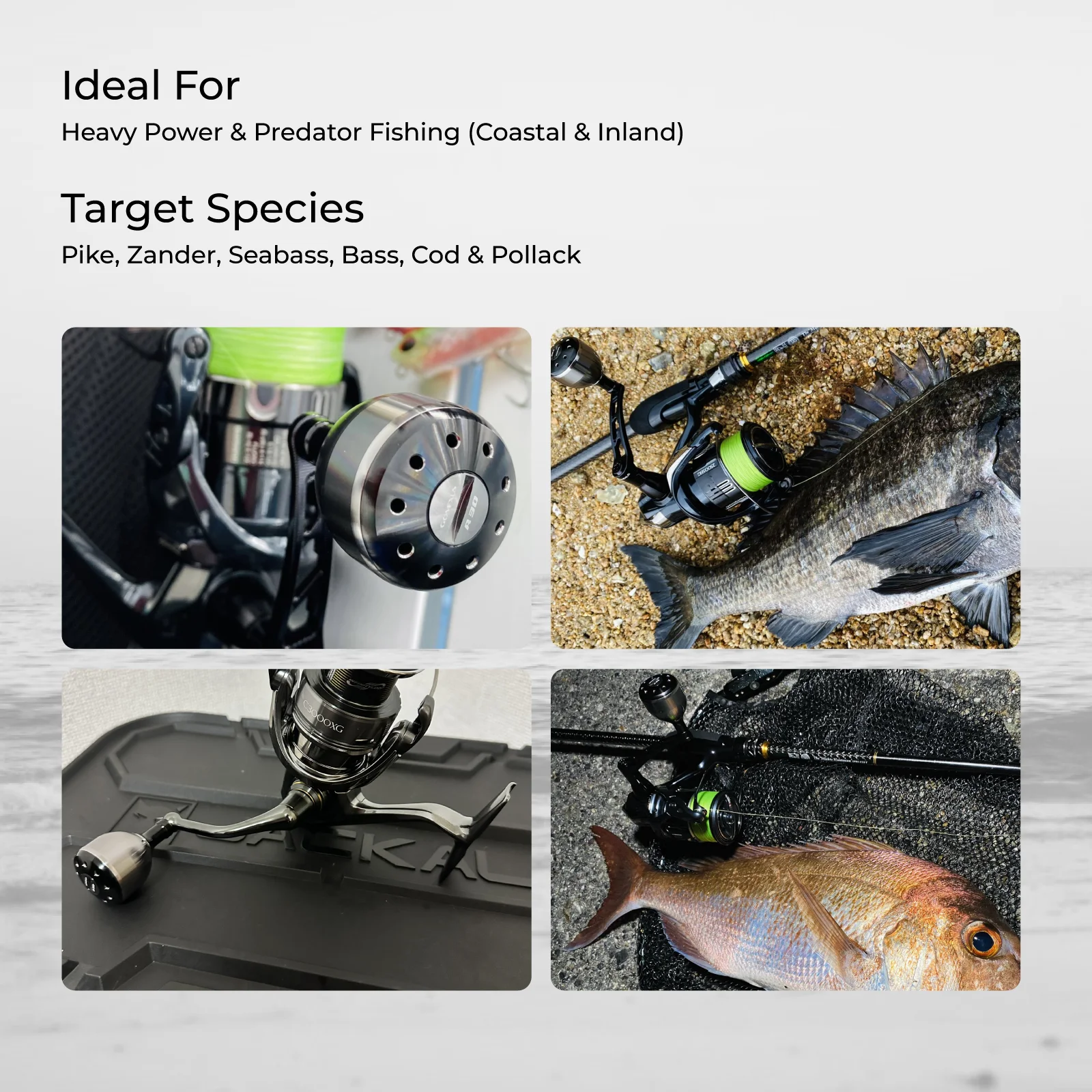 Gomexus Pomo de Carrete para Shimano Stradic Ci4 y Daiwa Certate - imagen 5