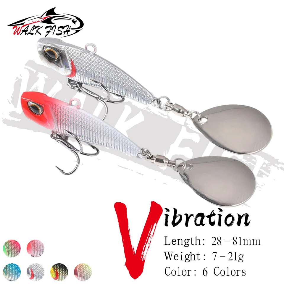 Walk Fish VIB Spinner - Cebo metálico con láminas para spinning - imagen 4