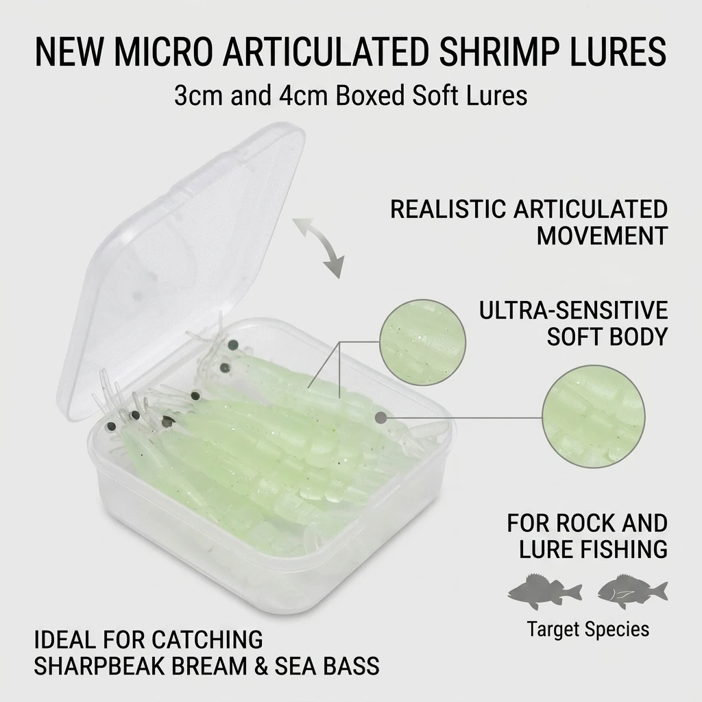 Gamba vinilo TPE para bass con nado realista - imagen 2