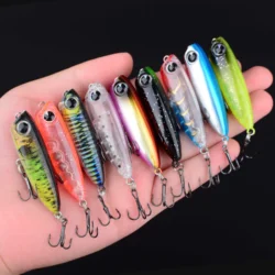 Wobblers Minnow de hundimiento lento para trucha y lubina