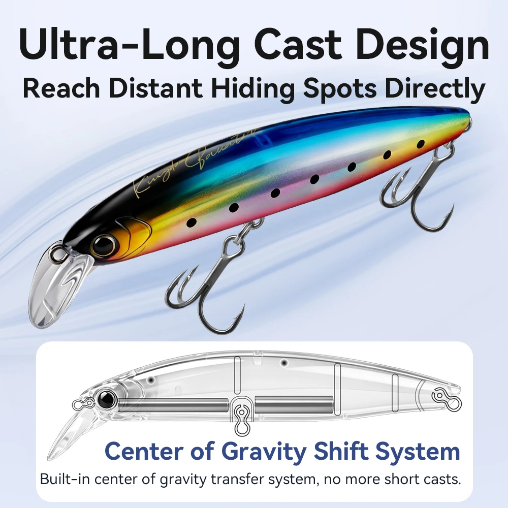 Señuelo minnow hundido Kingdom Sinking Minnow – para lubina - imagen 4