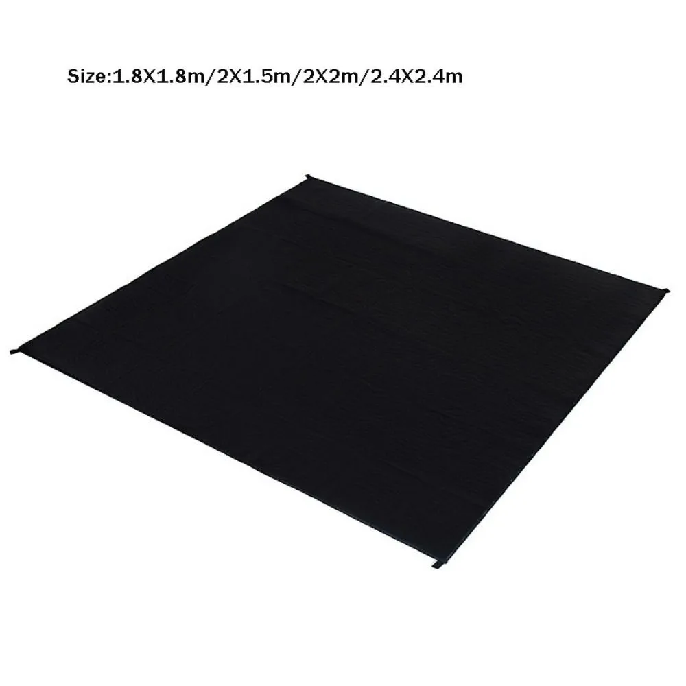 Lona impermeable para suelo de tienda de campaña en color negro