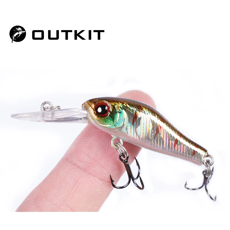Señuelo de pesca OUTKIT minnow hundido vista lateral