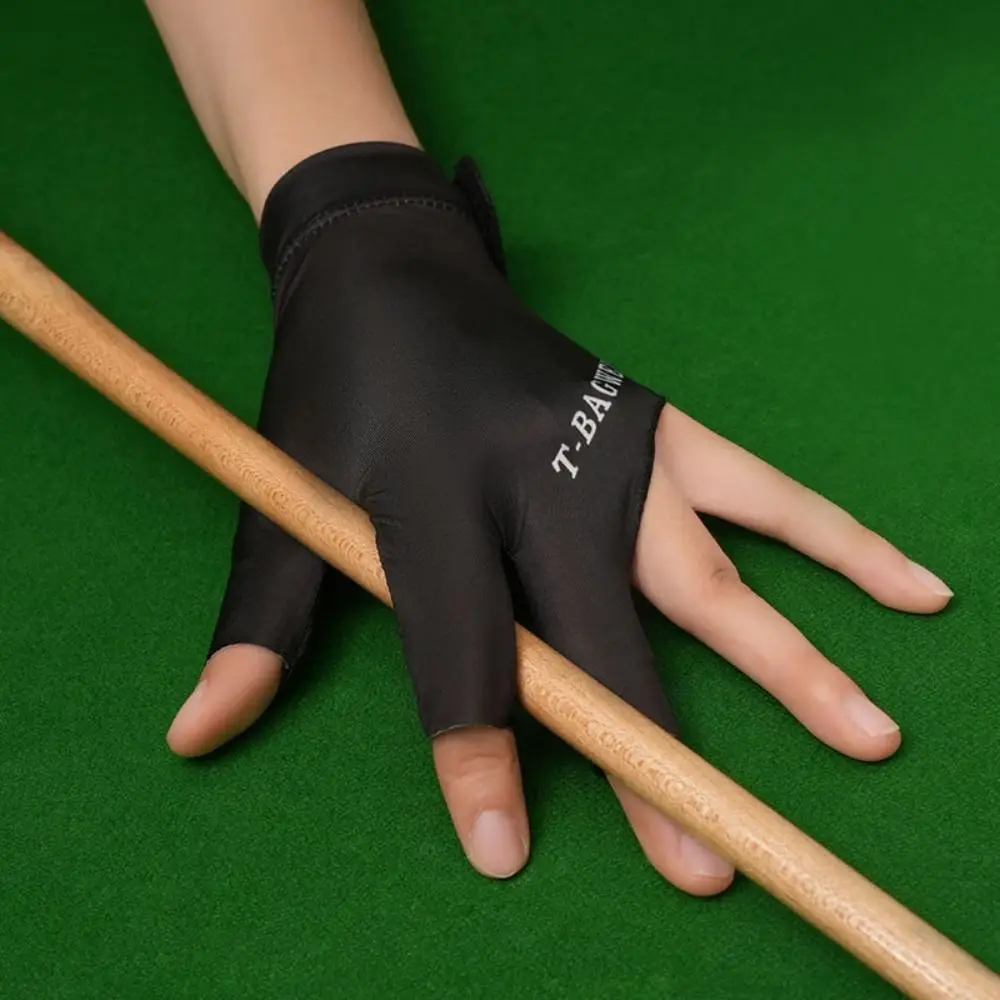 Guante de snooker antideslizante transpirable elástico de tres dedos - imagen 4