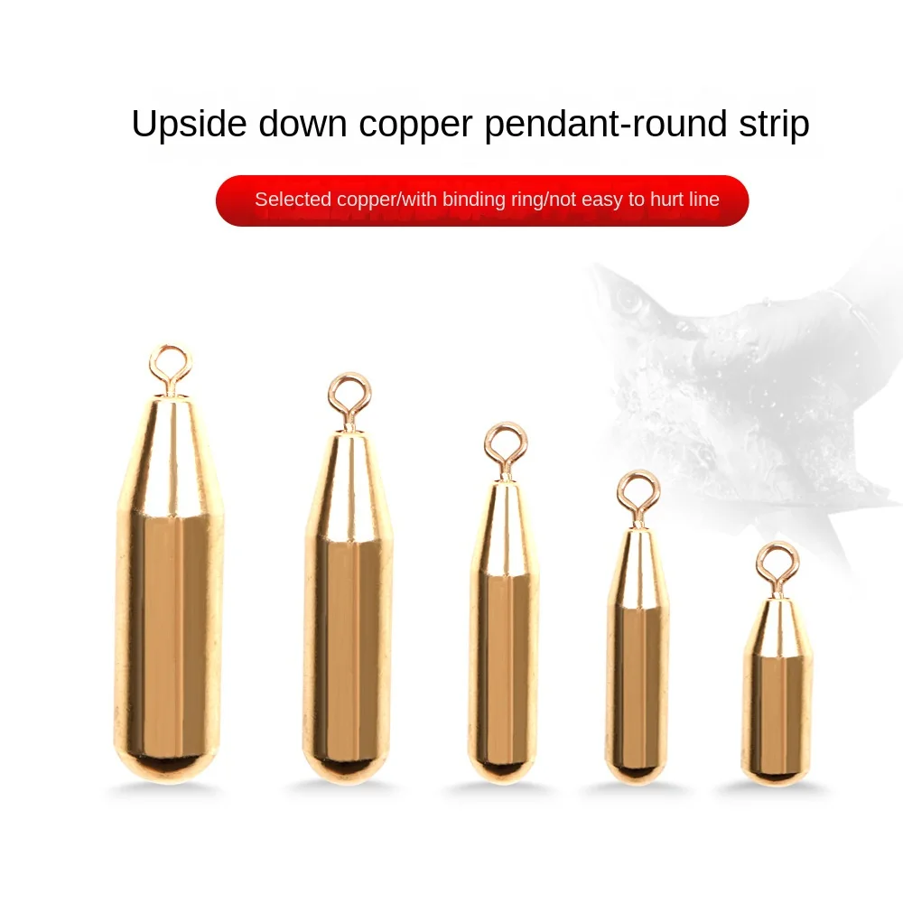Plomo de pesca cobre dorado tamaño 1,8 g