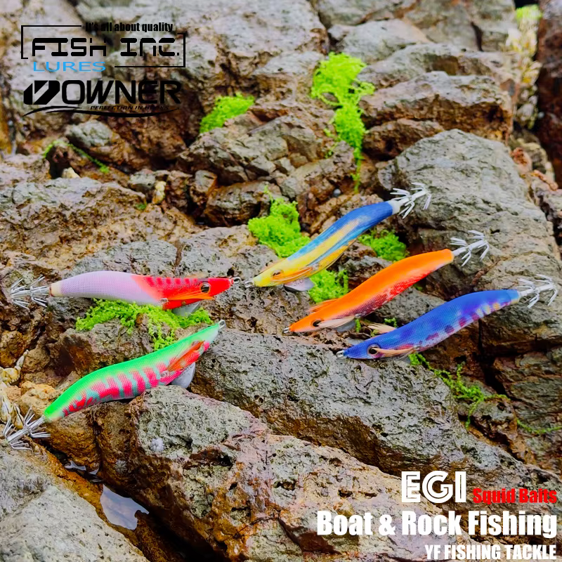 Fish Inc 2.0 Jig Calamar Madera Cola Luminosa - imagen 5