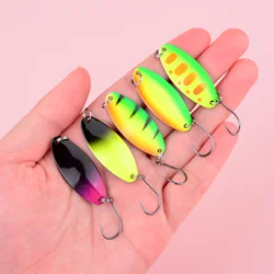 Cucharas para trucha de cobre metalizado con colores – señuelo