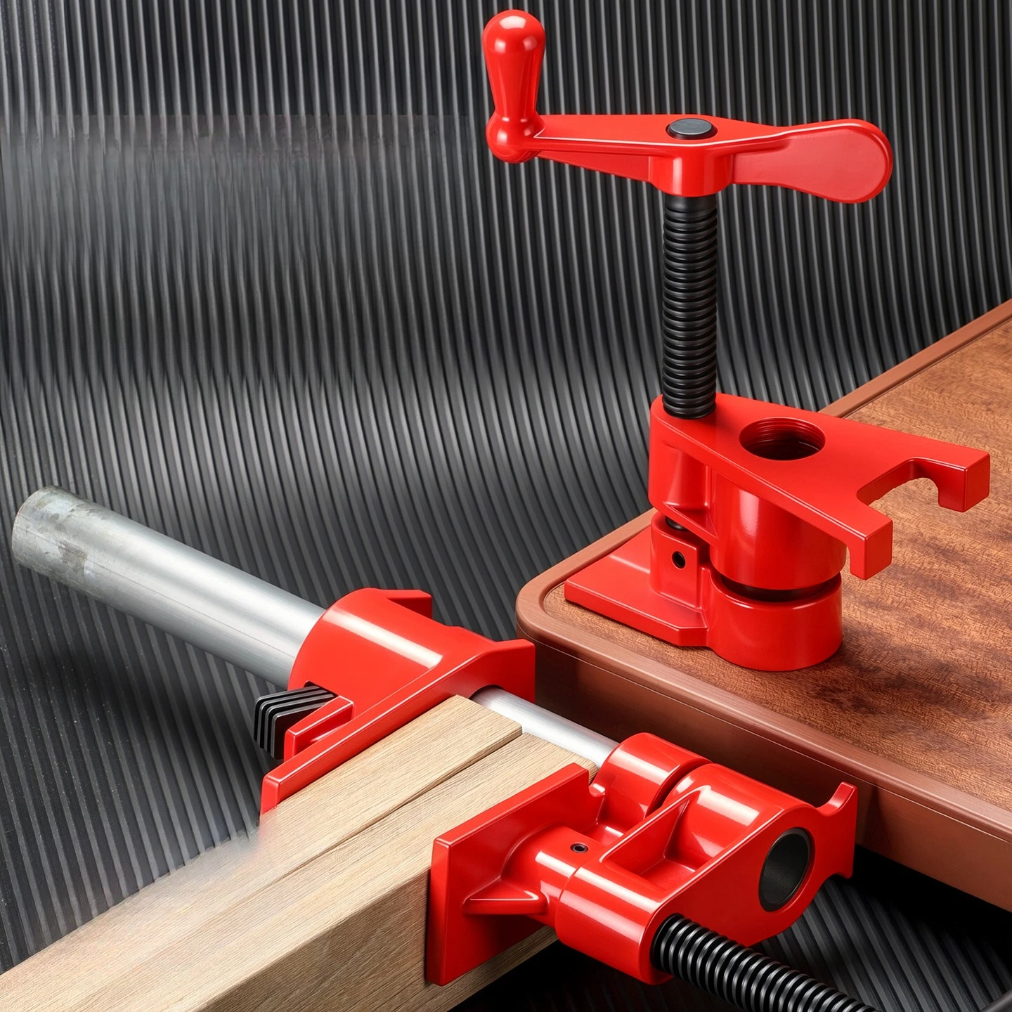 Abrazadera de tubo industrial de alta resistencia para madera y pegado - imagen 4
