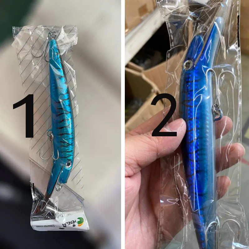 Wobbler minnow long con ojos 3D