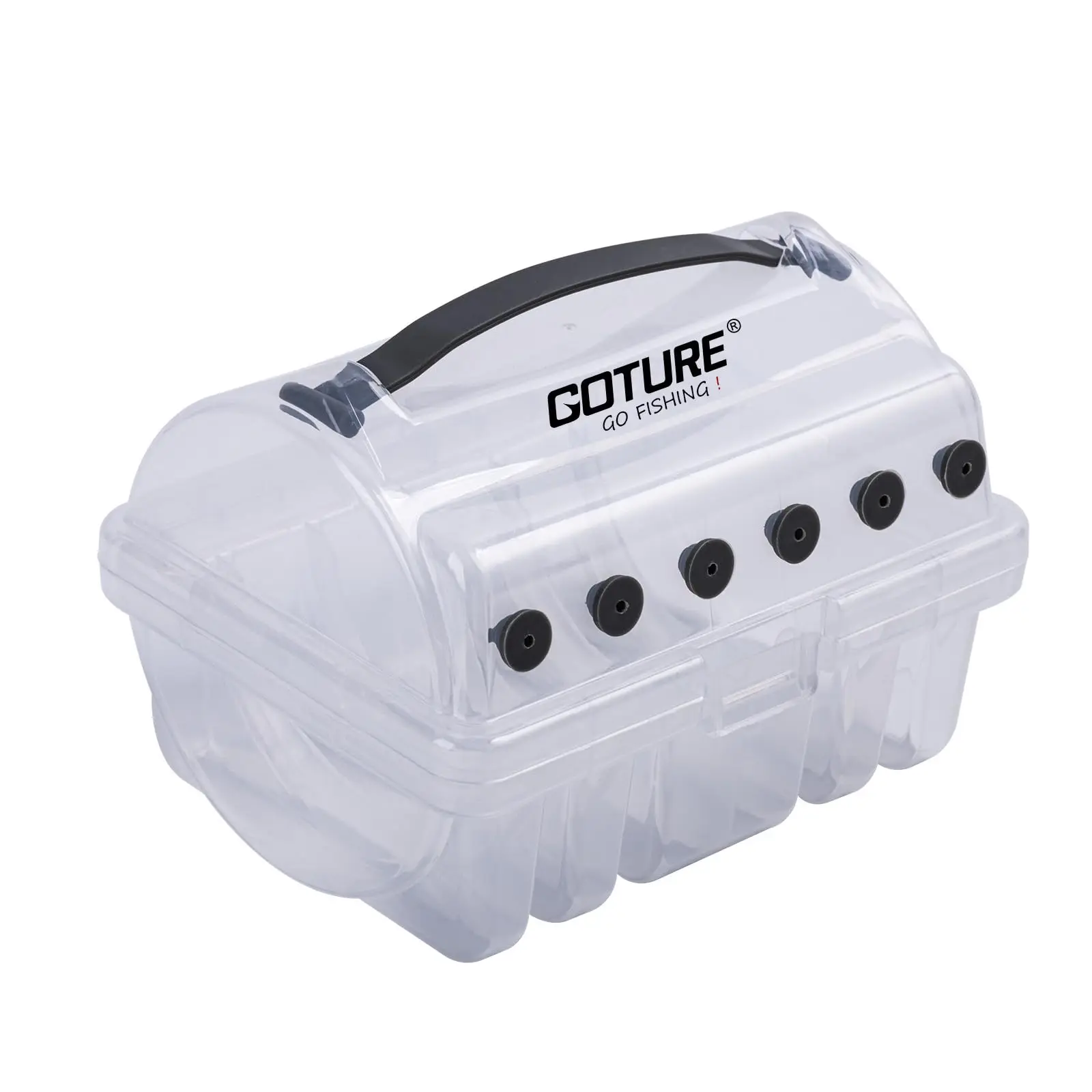 Caja de almacenamiento Goture con ranuras para sedal