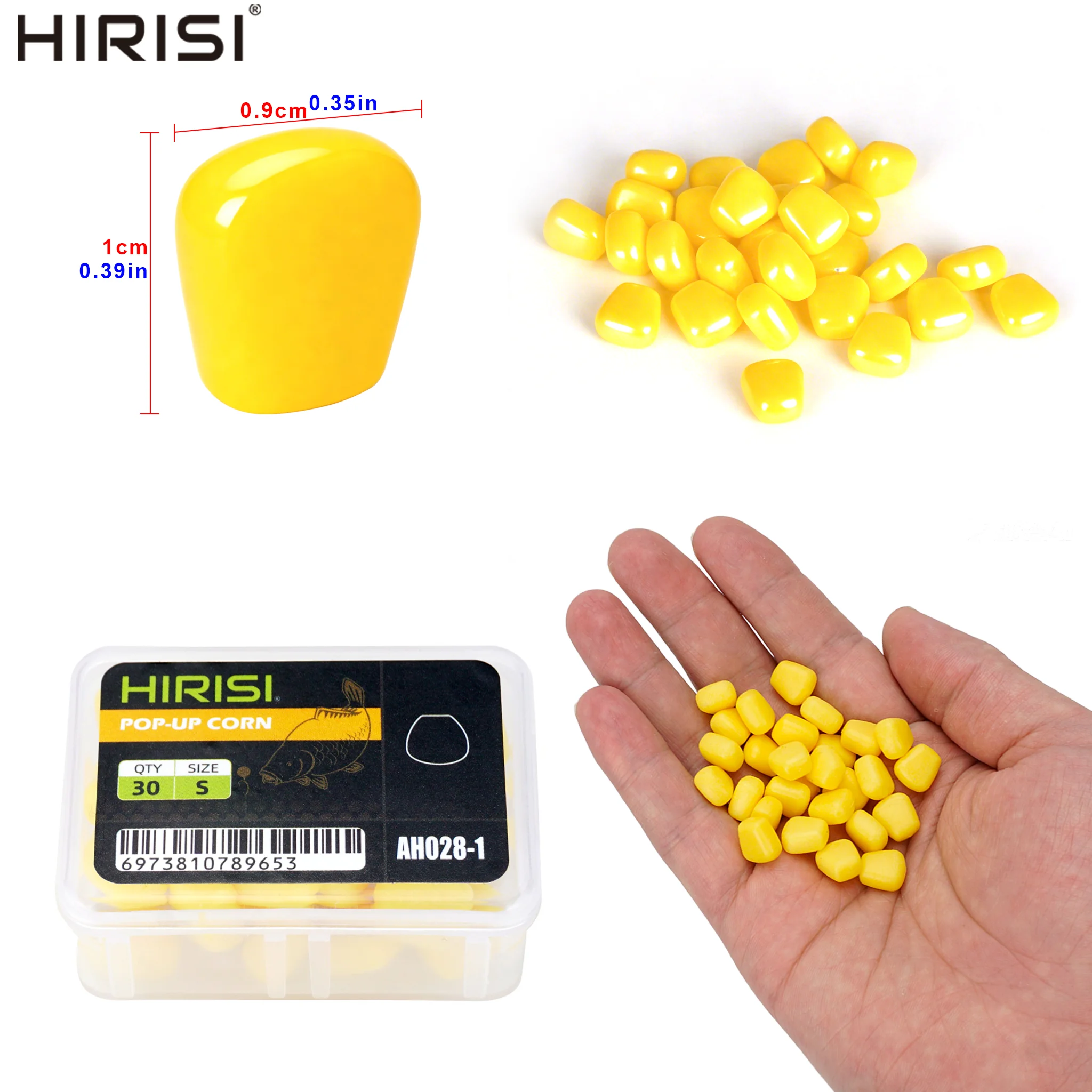 Hirisi Cebo carpa Pop-Up maíz falso con sabor simulado - imagen 4