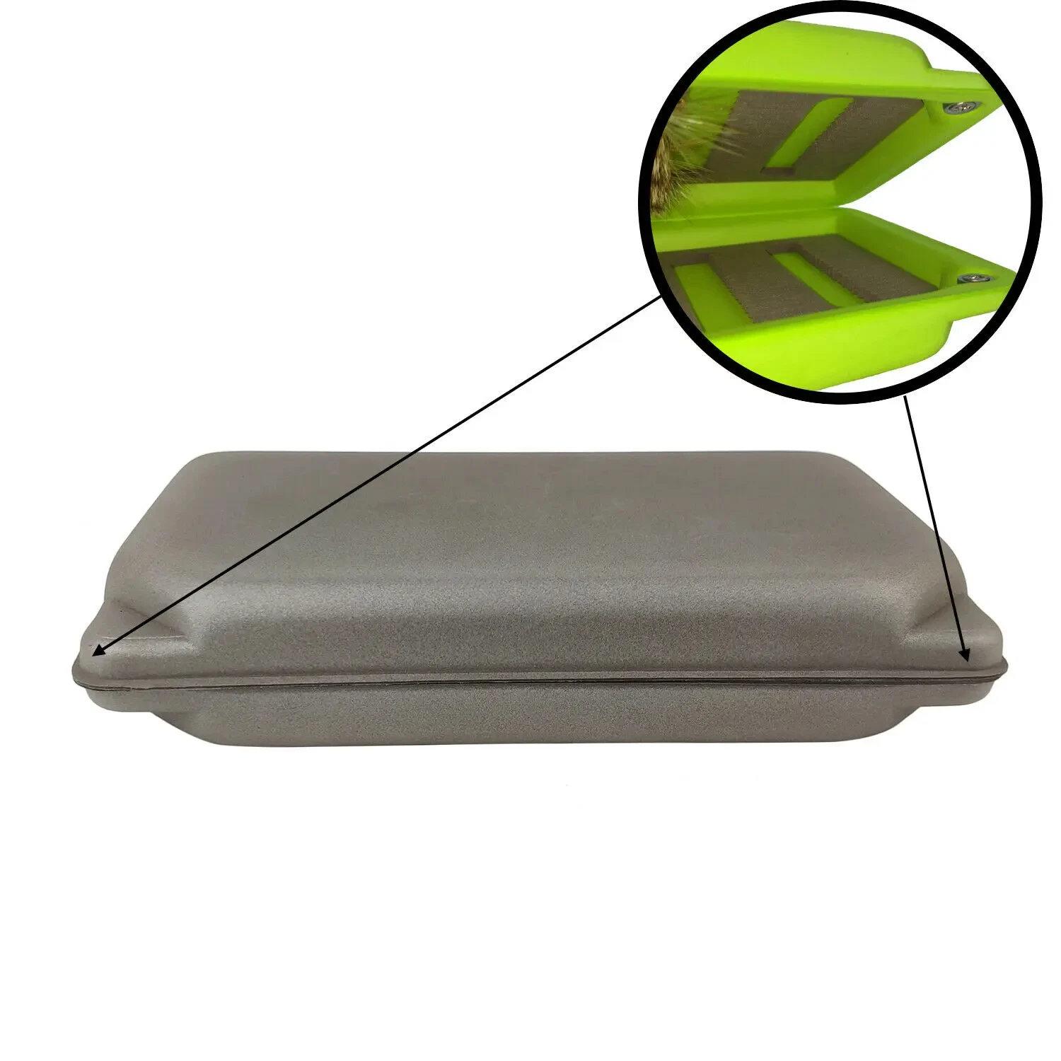 Caja de pesca con mosca Aventik Float EVA Foam Fly Box en vista frontal