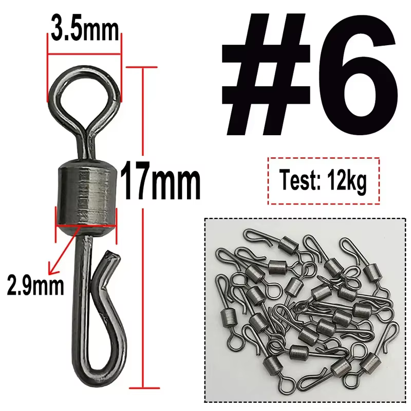 Conector giratorio Quick Link para pesca de carpa con boilies - imagen 2