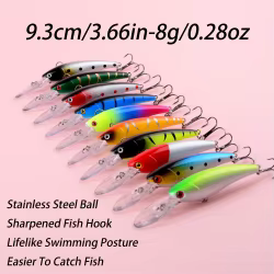 Jerkbait wobbler minnow para pesca de lubina y lucio en profundidad
