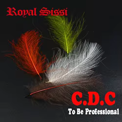 Royal Sissi Plumas CDC Cul de Canard Alta Flotabilidad Mosca Seca
