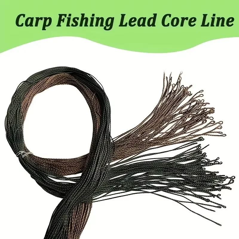 Línea trenzada con núcleo de plomo camuflaje para pesca de carpa - imagen 5