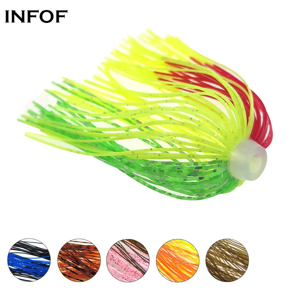 Señuelos jig de silicona suave con faldas paraguas elásticas - imagen 5