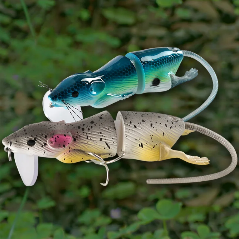 Señuelo Wobbler Topwater Lubina Imitación de Ratón Articulado - imagen 4