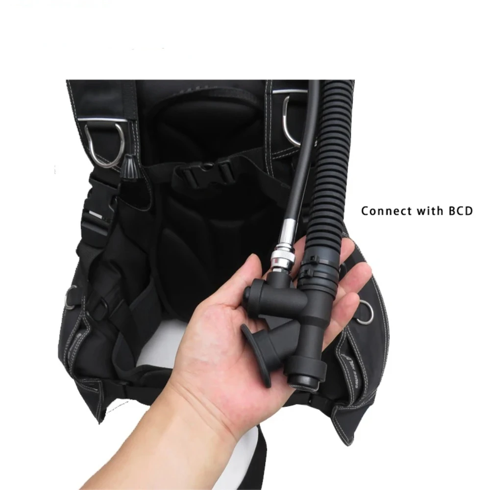 Manguera de buceo en diferentes configuraciones de longitud