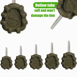 Plomos carpa con inserción de tubo craquelada anti-enredos fondo