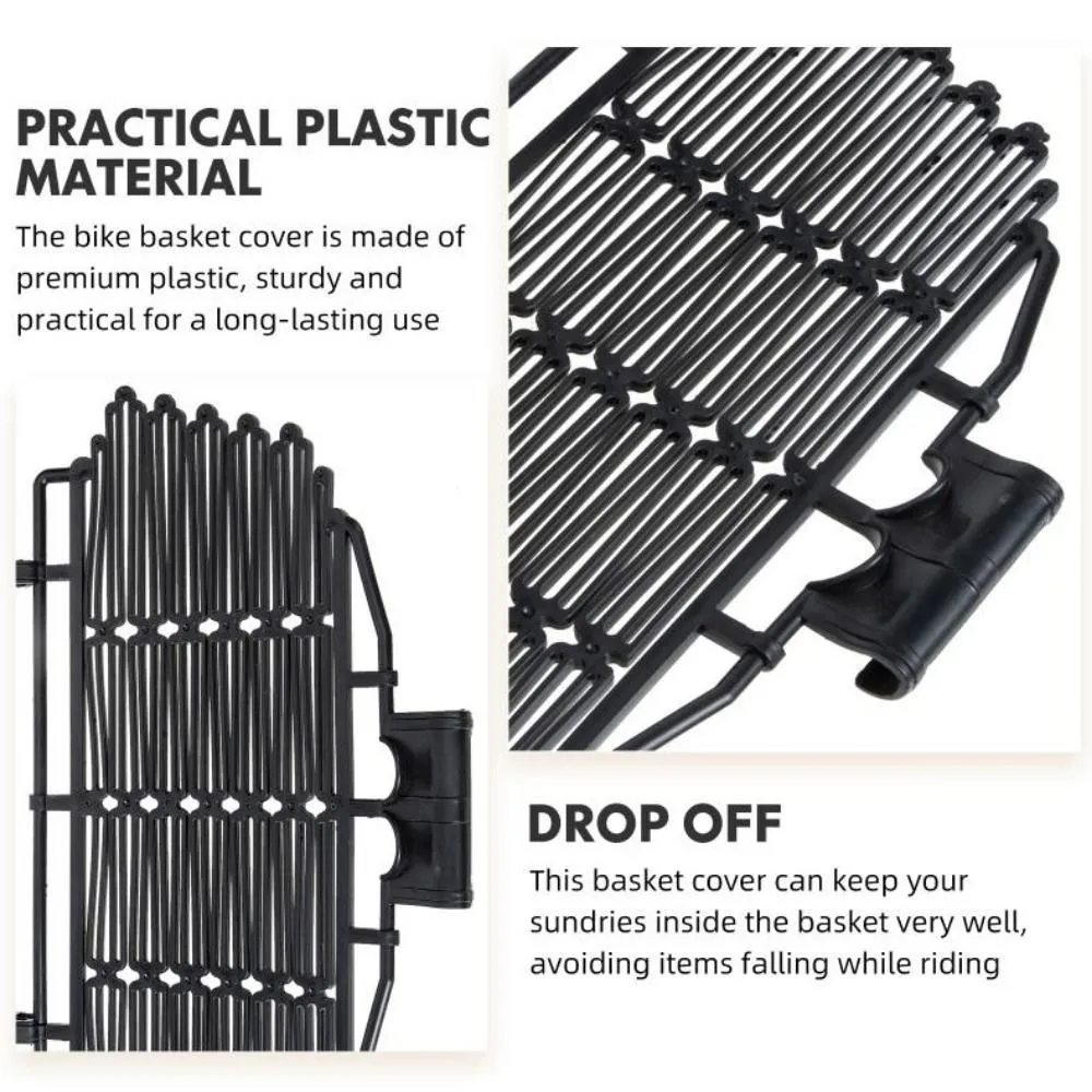 Tapa cesta bicicleta plegable universal de plástico resistente - imagen 3