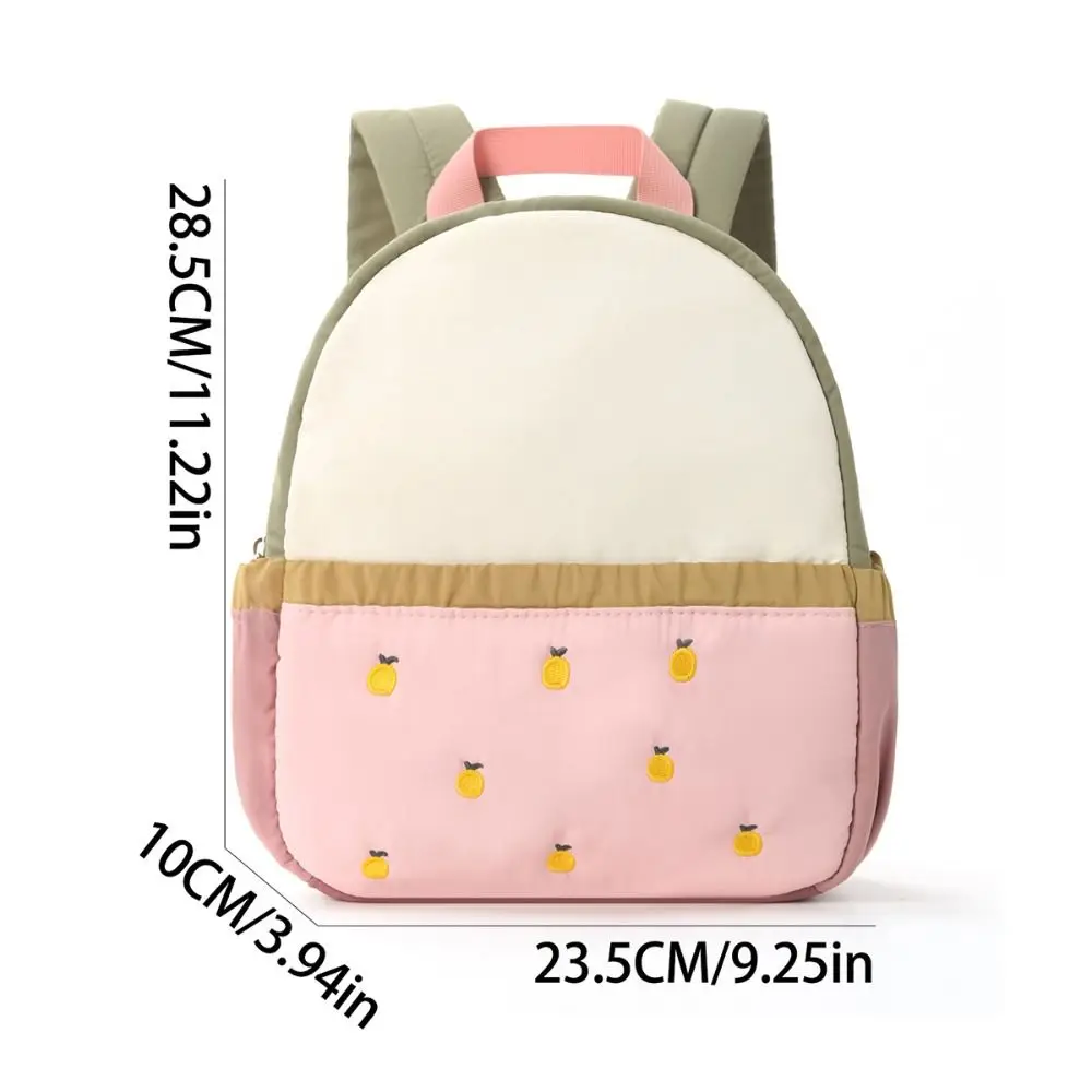 Mochila escolar de poliéster lavable con bordado multicolor - imagen 5