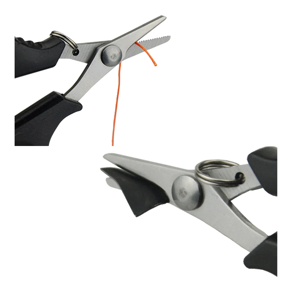Tijeras titanio inoxidables mini dentadas para línea de pesca - imagen 4