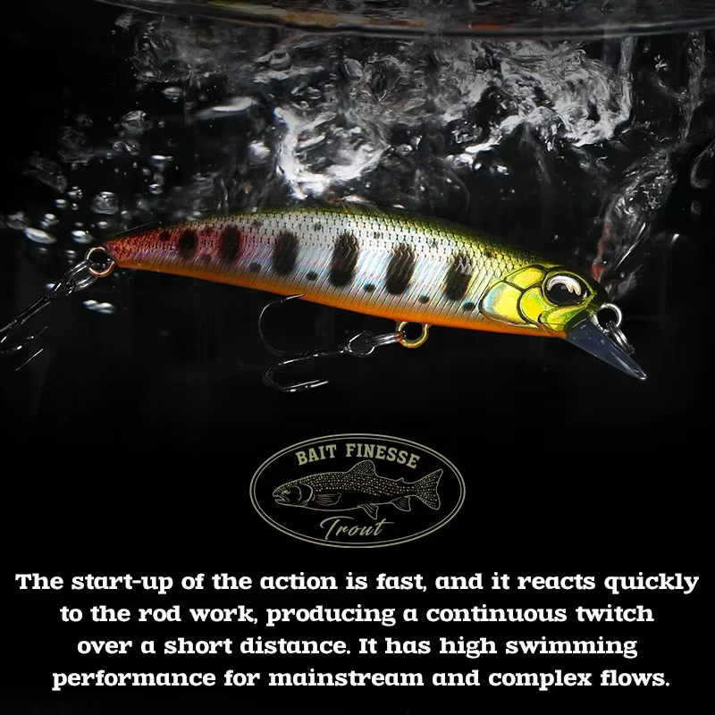 TSURINOYA Minnow Hundido 60S Señuelo para lubina y trucha - imagen 2