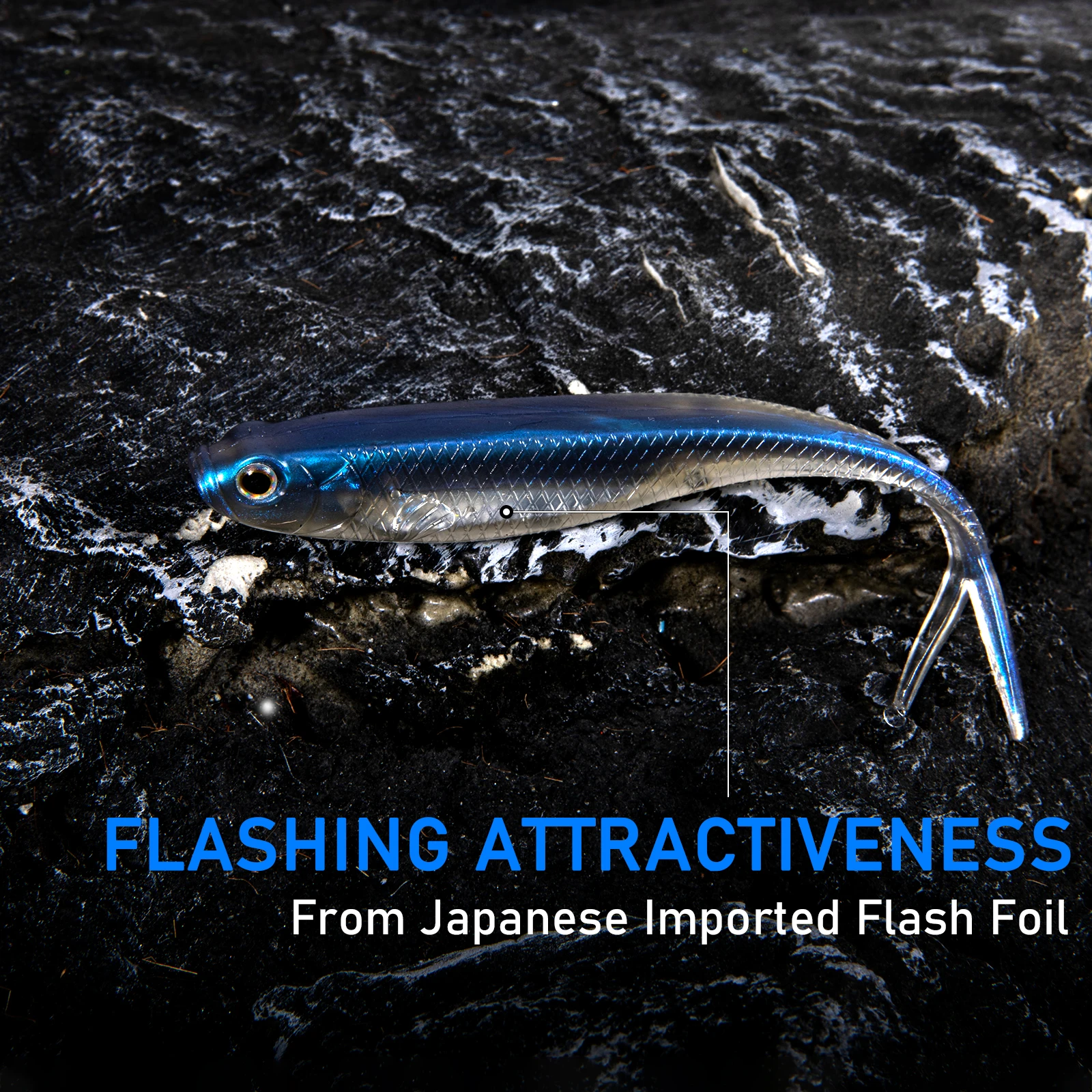 Dr.Fish señuelo blando cola gota – Vinilo saltwater weedless - imagen 4