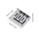 Puente de guitarra Hardtail ajustable zinc negro para reparación